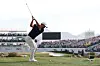 Tom Kim plays his shot from the 16th tee during the second round of the WM Phoenix Open 2025 at TPC Scottsdale on Feb. 7 in Scottsdale, Arizona. [AFP/YONHAP]
