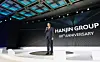 Hanjin Group Chairman Walter Cho speaks about the group’s future vision during an event celebrating the group’s 80th anniversary at Grand Hyatt Seoul on Oct. 23. [HANJIN GROUP]