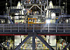 In this file photo, scaffolding surrounds the Artemis solid rocket boosters inside the Vehicle Assembly Building High Bay 3 during a NASA media day event at the Kennedy Space Center in Cape Canaveral, Florida, on March 7. [REUTERS/YONHAP]