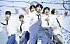 Boy band ARrC performs its debut track ″S&S (sour and sweet)″ during a showcase held at the Blue Square music venue in central Seoul on Aug. 19. [NEWS1]