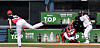 The Kia Tigers' James Naile pitches during a practice game against the Doosan Bears at Jamsil Baseball Stadium in southern Seoul on March 14. [NEWS1]