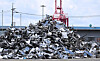 Waste aluminum and steel are dumped at a processing company in Pyeongtaek, Gyeonggi, on Aug. 17. [NEWS1]