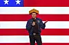 Elon Musk speaks at a town hall March 30 in Green Bay, Wisconsin. [AP/YONHAP]