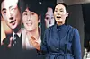 Actor Park Zi-a performs a scene from the play ″Wife″ at JTN Art Hall in Jongno District, central Seoul, on Dec. 13, 2023 [YONHAP]