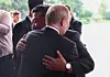 Russian President Vladimir Putin sees North Korean leader Kim Jong-un off following their talks after attending a military parade marking the 80th anniversary of victory over Japan and the end of World War II, in Beijing on September 3, 2025, in this pool photograph distributed by the Russian state agency Sputnik. [AFP/YONHAP]