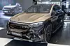 The Mercedes-Maybach EQS 680 SUV Night Series, the first all-electric vehicle under the ultra-luxury Maybach brand, is pictured at XYZ Seoul in Seongdong District, eastern Seoul, on July 25, 2024. [YONHAP]
