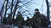 North Korean troops deployed to the Kursk front line in Russia appear in combat footage released by North Korea’s state-run Korean Central Television (KCTV) on Aug. 31, 2025. [YONHAP]