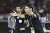 Vietnamese national team manager Kim Sang-sik reacts during an Asean U-23 Championship match against Indonesia in Jakarta, Indonesia on July 29. [EPA/YONHAP]