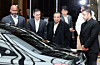 Reliance Industries Chairman Mukesh Ambani, third from left, arrives in Seoul through Gimpo International Airport on Nov. 25. [NEWS1]