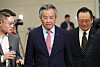 Korean Sport & Olympic Committee President Lee Kee-heung arrives at Incheon International Airport in Incheon on Nov. 13. [NEWS1]