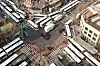 Police buses block the roads leading to Anguk Station intersection, which lies just south of the Constitutional Court in Jongno District, central Seoul, on April 3. [YONHAP]