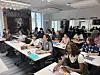 Students take Korean classes at a King Sejong Institute in France in September 2024. [KING SEJONG INSTITUTE FOUNDATION]