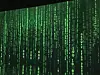 A room dedicated to recreating the green codes from ″The Matrix″ trilogy can be seen at the ″Celebrating Every Story″ exhibition at the Dongdaemun Design Plaza in Dongdaemun District, central Seoul, on Nov. 17, a day before the official opening of the exhibition. [LIM JEONG-WON]