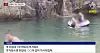 Cho Hyeon-soo shakes a flotation tube that the late Yoon Sang-yeop was riding in a stream in Gapyeong, Gyeonggi, in June 2019. Yoon's then-wife Lee Eun-hae asked another person to shake the tube in the footage. [SCREEN CAPTURE]