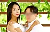 A marriage photo of Lee Eun-hae, left, and Yoon Sang-yeop [SCREEN CAPTURE]