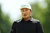 Li Haotong looks across on the first hole during day four of the Genesis Scottish Open at The Renaissance Club on July 14, 2024 in North Berwick, Scotland. [GETTY IMAGES]