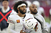 Arizona Cardinals quarterback Kyler Murray watches from the sidelines against the New England Patriots in Glendale, Arizona on on Dec. 15, 2024.  [AP/YONHAP]