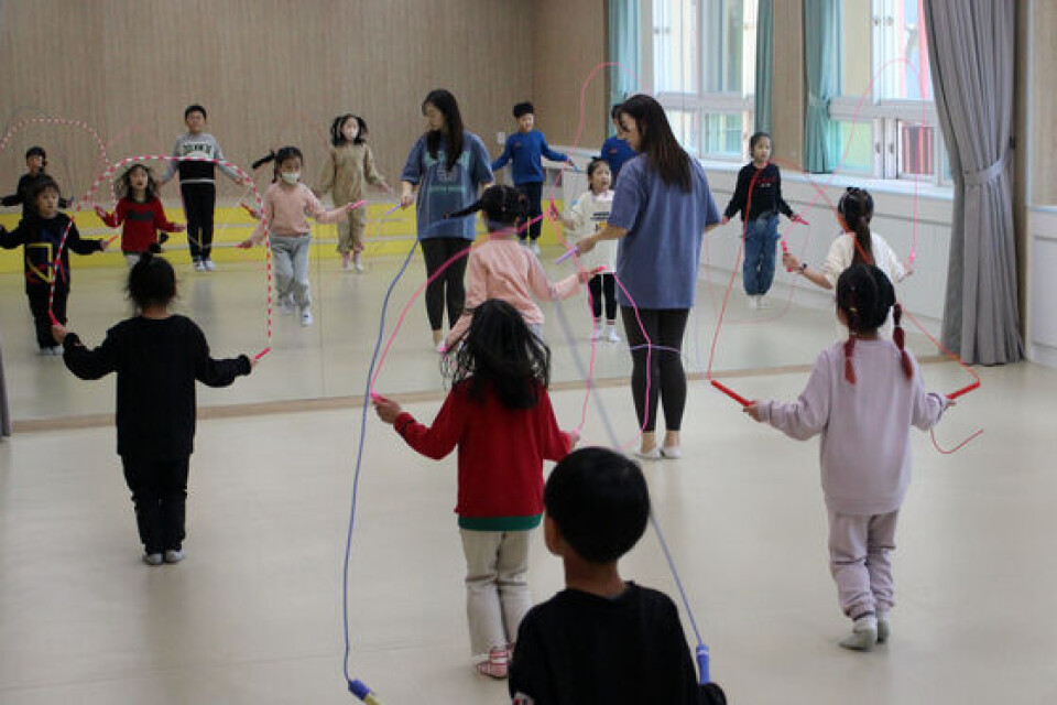Jump Rope Students From Go to jump rope: Kids in Korea look for more than academics in ...