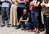 A mourner reacts during the funeral of Palestinians killed in what the Gaza health ministry says was Israeli fire near a distribution center in Rafah, at Nasser Hospital in Khan Younis, in the southern Gaza Strip, June 16, 2025. [REUTERS/YONHAP]