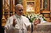 Pope Leo XIV gestures during a surprise visit at the Sanctuary of the Mother of Good Counsel in Rome on May 10. [REUTERS/YONHAP]