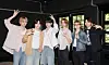 Members of boy band BoyNextDoor pose for photos prior to an interview with reporters on May 9 in western Seoul. [KOZ ENTERTAINMENT]