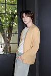 Member Sungho of boy band BoyNextDoor poses for photos prior to an interview with reporters on May 9 in western Seoul. [KOZ ENTERTAINMENT]