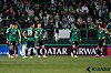 Jeonbuk Hyundai Motors players react after a 1-1 draw with Ulsan HD at the 2023-24 AFC Champions League quarterfinals held at Jeonju World Cup Stadium in Jeonju, North Jeolla on Tuesday. [NEWS1]
