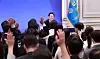 President Lee Jae Myung takes question from journalists during his first formal press conference marking 30 days in office at the Blue House’s Yeongbingwan state guest house in central Seoul on July 3. [JOINT PRESS CORPS]