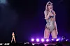 U.S. singer Taylor Swift on stage during a concert as part of her ″Eras″ world tour in Sydney on Feb. 23 [AFP/YONHAP]