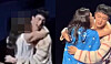 Pictures of fans attempting to kiss Jin on Thursday at the hug event [SCREEN CAPTURE]