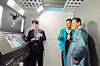 President Lee poses with virtual BTS member RM