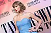 Taylor Swift at the ″Taylor Swift: The Eras Tour″ concert movie world premiere at AMC The Grove in Los Angeles, California in October 2023. [AFP/YONHAP]