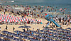 Visitors at Haeundae Beach in Busan play in the water and sand on July 27, in this photo unrelated to the story. [YONHAP]