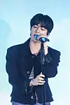 BTS's Jin performs during an offline event with his fans held at Anderson C in Seongsu-dong, eastern Seoul, to celebrate the release of his solo EP ″Echo″ on May 17. [BIGHIT MUSIC]