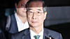 Former Prime Minister Han Duck-soo leaves the Seoul High Prosecutors’ Office in Seocho District, southern Seoul, on July 2 after being questioned on the Dec. 3 martial law imposition. [NEWS1]
