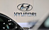 The logo of Hyundai Motor is seen at a car dealership in Seoul on March 27, 2024. [AFP/YONHAP]