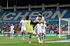 The Pohang Steelers celebrate a goal by Jeong Jae-hee during a K League 1 match against Gangwon FC at Chuncheon Songam Sports Town in Chuncheon, Gangwon on Wednesday. [POHANG STEELERS]