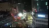 Authorities respond to a fire that broke out at a building in the Jongno 3-ga jewelry district in central Seoul in the evening of Jan. 2. [SEOUL TRANSPORT OPERATION & INFORMATION SERVICE]