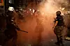 Law enforcement officers operate during an anti-government protest demanding snap elections, in Belgrade, Serbia on June 28. [REUTERS/YONHAP]