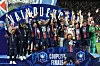 Paris Saint-Germain celebrate winning the French Cup at Stade de France in Saint-Denis, France, on May 24. [AFP/YONHAP]