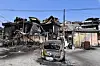Parts of the coastal village of Nomul-ri in Yeongdeok County, North Gyeongsang, are blackened by wildfire damage on March 29. [NEWS1]