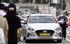 A taxi is parked at Seoul Station in central Seoul on Aug. 13, 2024. [NEWS1]