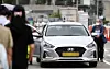 A taxi is parked at Seoul Station in central Seoul on Aug. 13, 2024. [NEWS1]