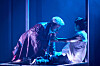 A scene from the new rock musical ″Shadow″ running through Oct. 26 at the Baekam Art Hall in Gangnam District, southern Seoul [BLUE STAGE]