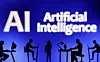 Figurines with computers and smartphones are seen in front of the words ″Artificial Intelligence AI″ in this illustration taken on Feb. 19, 2024. [REUTERS/YONHAP]