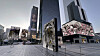 Installation view of the teaser video of ″FLOW, Thereafter″ shown on digital signage in Coex, southern Seoul, as part of the Seoul Media Art Festival 2024 [D'STRICT]