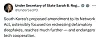 An X post by Sarah Rogers, U.S. under secretary of state for public diplomacy, on Dec. 30, 2025, expresses disagreement with Korea's recent passage of the antidisinformation bill. [SCREEN CAPTURE]