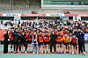 Hwaseong FC pose for a photo after winning a K League 2 match against Chungbuk Cheongju FC at Hwaseong Sports Town Main Stadium in Hwaseong, Gyeonggi, in a photo shared on Hwaseong's Facebook account on March 15. [SCREEN CAPTURE]