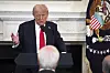 U.S. President Donald Trump speaks during the White House Faith Office luncheon in the State Dining Room on July 14 in Washington. [AP/YONHAP]
