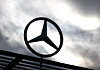 A Mercedes-Benz logo is seen outside a Mercedes-Benz car dealer in Brussels, Belgium, on March 13, 2023. [REUTERS/YONHAP]